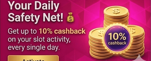 Weekly VIP Cashback Reward promotion banner